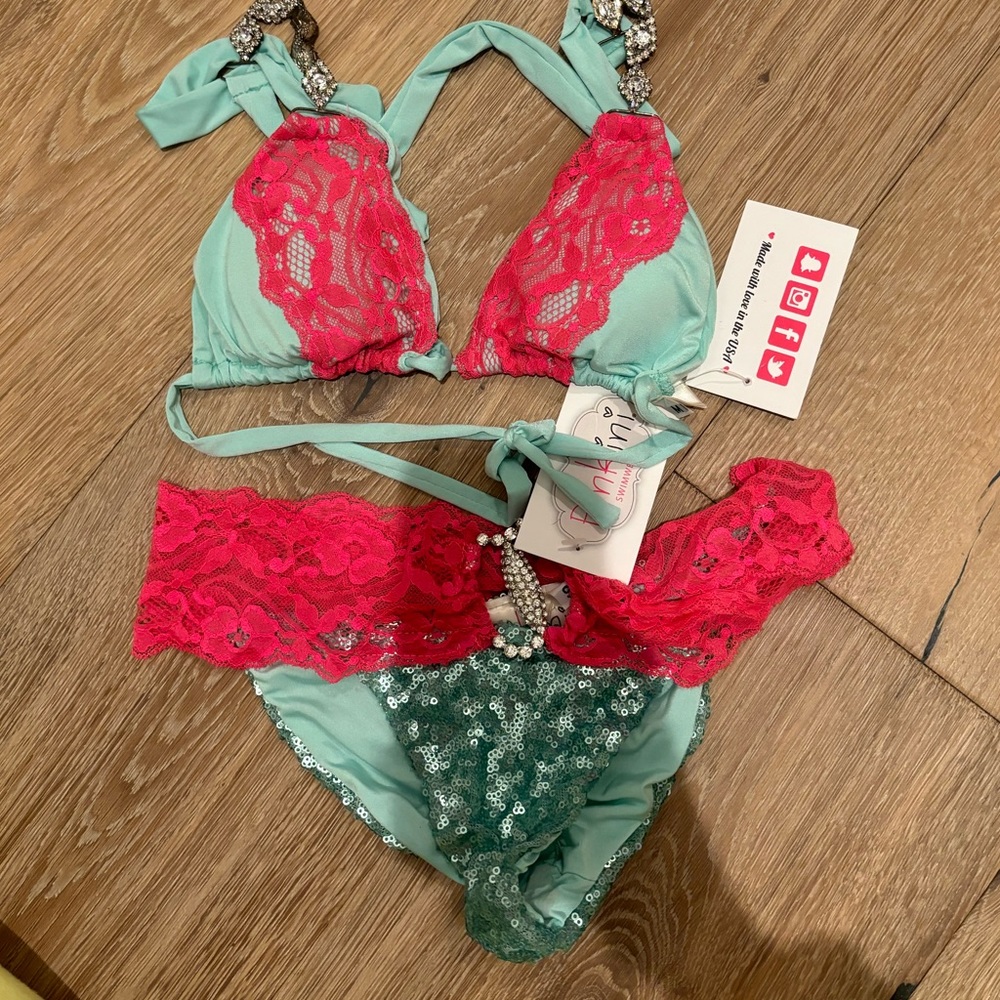 Pinkini new bikini.  Beach bunny